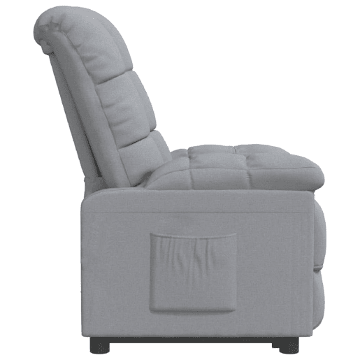 vidaXL Poltrona reclinável tecido cinzento-claro vidaXL Poltrona reclinável tecido cinzento-claro