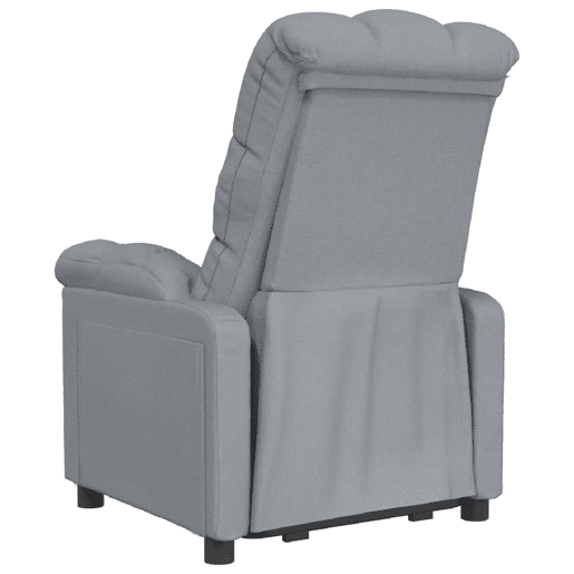 vidaXL Poltrona reclinável tecido cinzento-claro vidaXL Poltrona reclinável tecido cinzento-claro