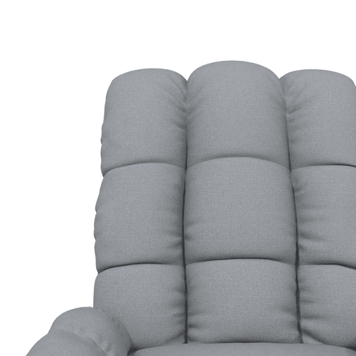 vidaXL Poltrona reclinável tecido cinzento-claro vidaXL Poltrona reclinável tecido cinzento-claro