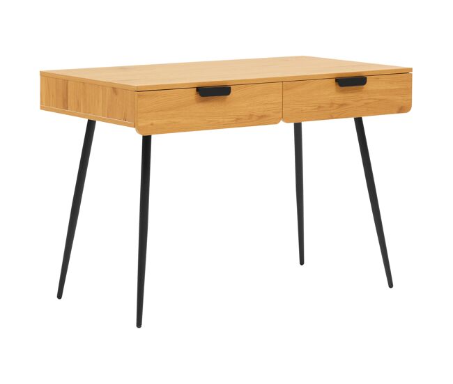 Escritorio de madera con 2 cajones louis