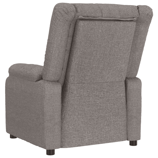 vidaXL Poltrona reclinável tecido cinzento-acastanhado vidaXL Poltrona reclinável tecido cinzento-acastanhado
