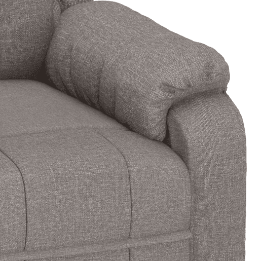 vidaXL Poltrona reclinável tecido cinzento-acastanhado vidaXL Poltrona reclinável tecido cinzento-acastanhado