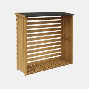 Cabana de madeira 120x45x120cm, madeira, Merisier, Natural, 120x45x120 cm