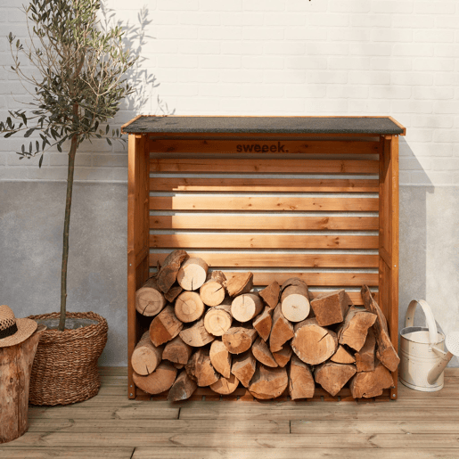 Cabana de madeira 120x45x120cm, madeira, Merisier, Natural, 120x45x120 cm