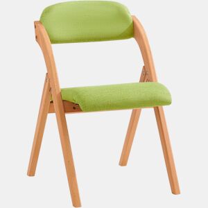 Cadeira de madeira dobrável com assento e encosto estofados Cadeira de braços para escritório 59 x 47.5 x 77 cm Verde FST92-GR SoBuy PT