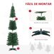 Árbol de Navidad PVC, Plástico, Metal HOMCOM Árbol de Navidad PVC, Plástico, Metal HOMCOM Verde