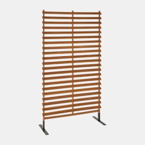 Biombo dobrável de madeira para exterior, 100cm, interiorexterior, Parada 100cm, Madeira, 100x40x180 cm