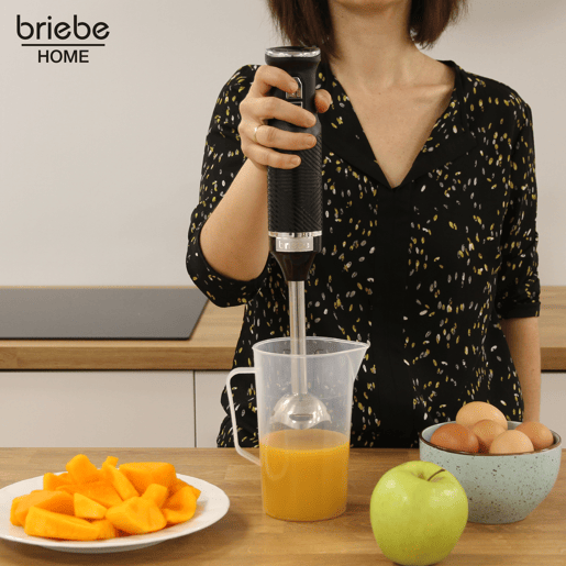 Briebe SKT1187BLK Elegance Set Varinha 2 Velocidades + Batidor Misturador de 5 Velocidades + Turbo, Especial Pastelaria, 600, Preto