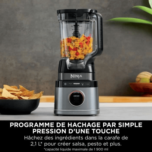 Batedora de Copo NINJA Preto Aço 1200 W 2,1 L