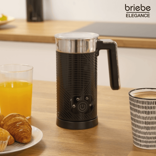 Briebe SKT1188BLK Elegance Set Máquina de Café Filtro 10 Chávenas + Espumador de Leite Elétrico 4 em 1, 1000, Preto