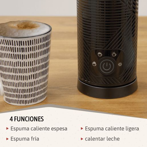 Briebe SKT1188BLK Elegance Set Máquina de Café Filtro 10 Chávenas + Espumador de Leite Elétrico 4 em 1, 1000, Preto