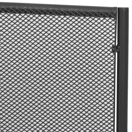 Banco de jardim mobiliário de pátio exterior terraço 108 x 60 x 88 cm aço e malha antracite 02_0011151