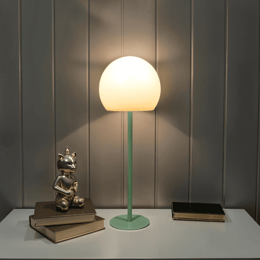 Candeeiro de mesa LED verde ISIS