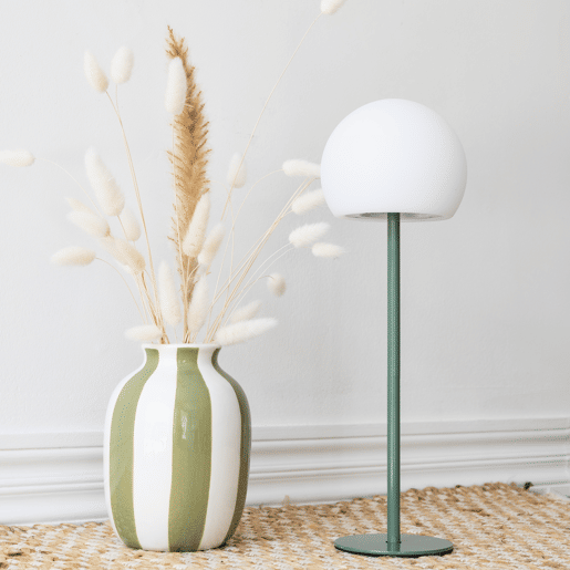 Candeeiro de mesa LED verde ISIS