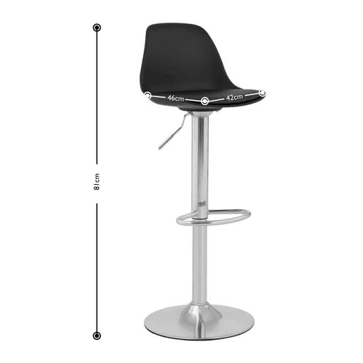 Conjunto de 4 bancos altos com base cromada preta e encosto 14_0003746 Conjunto de 4 bancos altos com base cromada preta e encosto 14_0003746