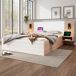 Cama de matrimonio de madera maciza con 2 cajónes 215x207 Cama de matrimonio de madera maciza con 2 cajónes 215x207 Blanco/ Madera