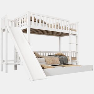 Beliche de madeira de pinho 90x200(90x190)cm,branco