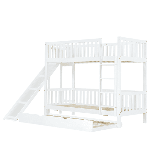 Beliche de madeira de pinho 90x200(90x190)cm,branco