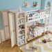 Litera infantil de madera de pino Litera infantil de madera de pino Natural/ Blanco