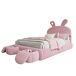 Cama infantil de terciopelo con almacenaje 154x238 Cama infantil de terciopelo con almacenaje 154x238 Blanco