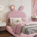 Cama infantil de terciopelo con almacenaje 154x238 Cama infantil de terciopelo con almacenaje 154x238 Blanco