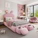 Cama infantil de terciopelo 104x237 Cama infantil de terciopelo 104x237 Blanco