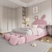 Cama infantil de terciopelo 104x237 Cama infantil de terciopelo 104x237 Blanco
