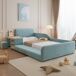 Cama infantil de terciopelo 125x212 Cama infantil de terciopelo 125x212 Azul