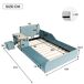 Cama infantil de terciopelo 125x212 Cama infantil de terciopelo 125x212 Azul