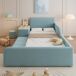 Cama infantil de terciopelo 125x212 Cama infantil de terciopelo 125x212 Azul