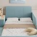 Cama infantil de terciopelo 125x212 Cama infantil de terciopelo 125x212 Azul