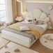 Cama infantil de terciopelo 187x205 Cama infantil de terciopelo 187x205 Beige