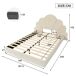Cama infantil de terciopelo 187x205 Cama infantil de terciopelo 187x205 Beige