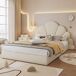 Cama infantil de terciopelo 187x205 Cama infantil de terciopelo 187x205 Beige