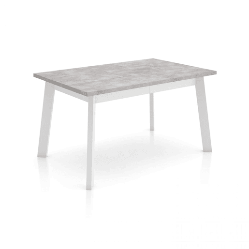 Mesa de jantar Naira 140 Cemento Blanco 141 x 74 x 90 cm