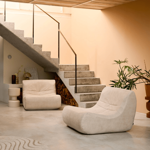 Sofá modular de veludo de 2 lugares, Sokol veludo, Beige, 91x105x72 cm