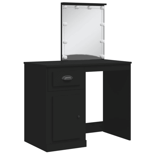 Penteadeira - Toucador com luzes LED 90x42x132,5 cm preto