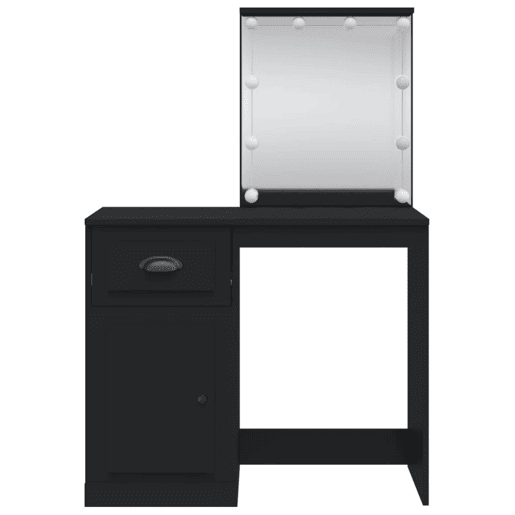 Penteadeira - Toucador com luzes LED 90x42x132,5 cm preto