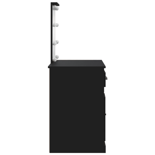Penteadeira - Toucador com luzes LED 90x42x132,5 cm preto