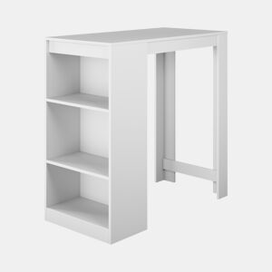 Mesa alta Cozinha Sala de jantar Branco 110x50x103 Kyra Muebles Bonitos