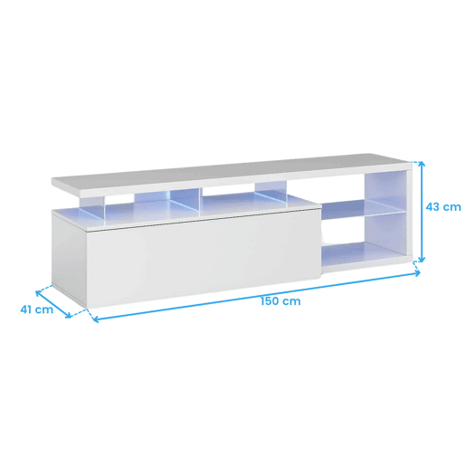 Armário de TV Bluetech Blanco 150 x 43 x 41cm cm