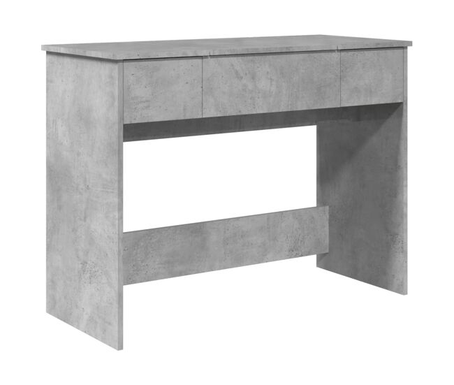 Tocador - tocador de maquillaje - mesa de tocador con espejo color gris hormigón 100x45x76 cm