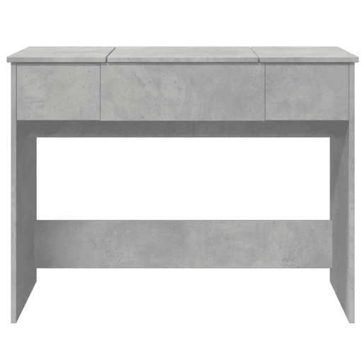 Penteadeira - Toucador com espelho 100x45x76 cm cinzento cimento
