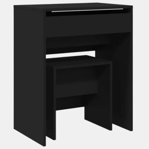 Penteadeira - Toucador e banco 60x40x113,5 cm preto