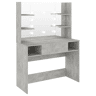 Penteadeira - Mesa de maquilhagem c luzes LED 100x40x135cm MDF cinza cimento