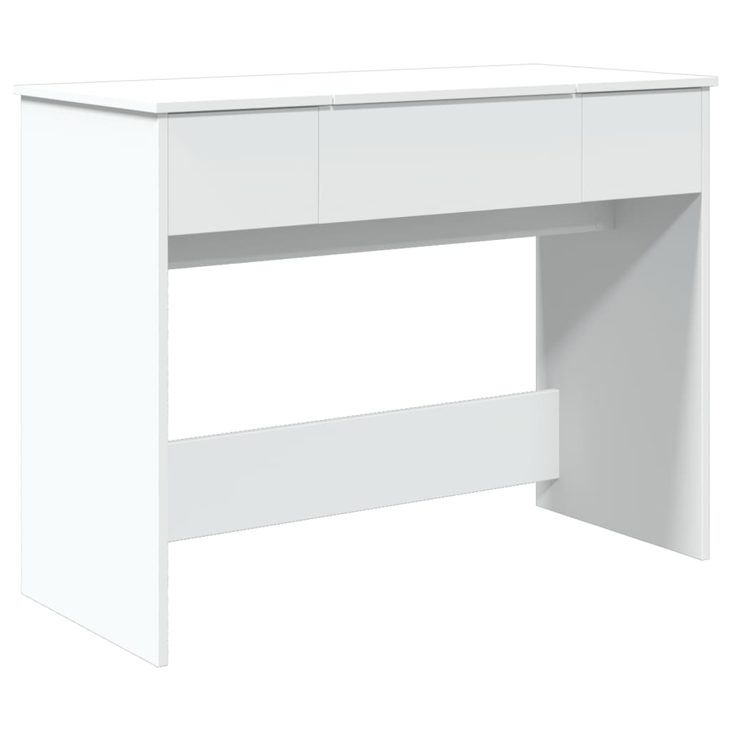 Tocador - tocador de maquillaje - mesa de tocador con espejo blanco 100x45x76 cm