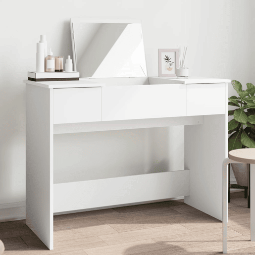 Penteadeira - Toucador com espelho 100x45x76 cm branco