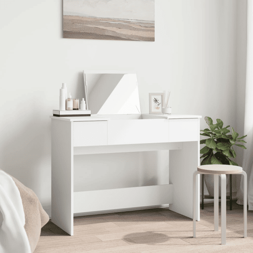 Penteadeira - Toucador com espelho 100x45x76 cm branco