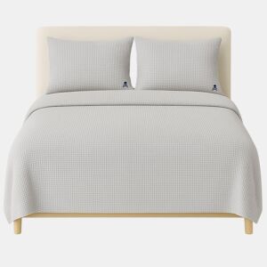 Definir leito de waffle (estojo nĂ³rdico 260x240cm + 2 50x105cm fronhas)