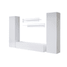 Móvel de sala Sala de estar e jantar Branco 260x40x165 3 portas Luke 7 Muebles Bonitos